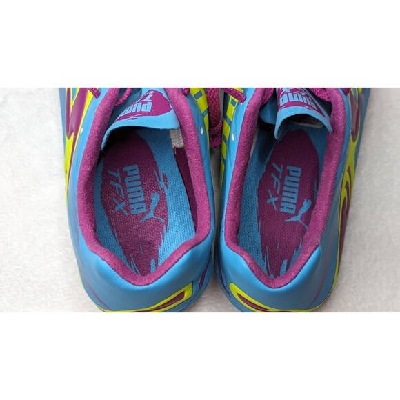 Puma TFX Sprint  v4 Women's Blue Atoll-magenta -fl Yellow Size (7.5) 187031-04 - Picture 15 of 16